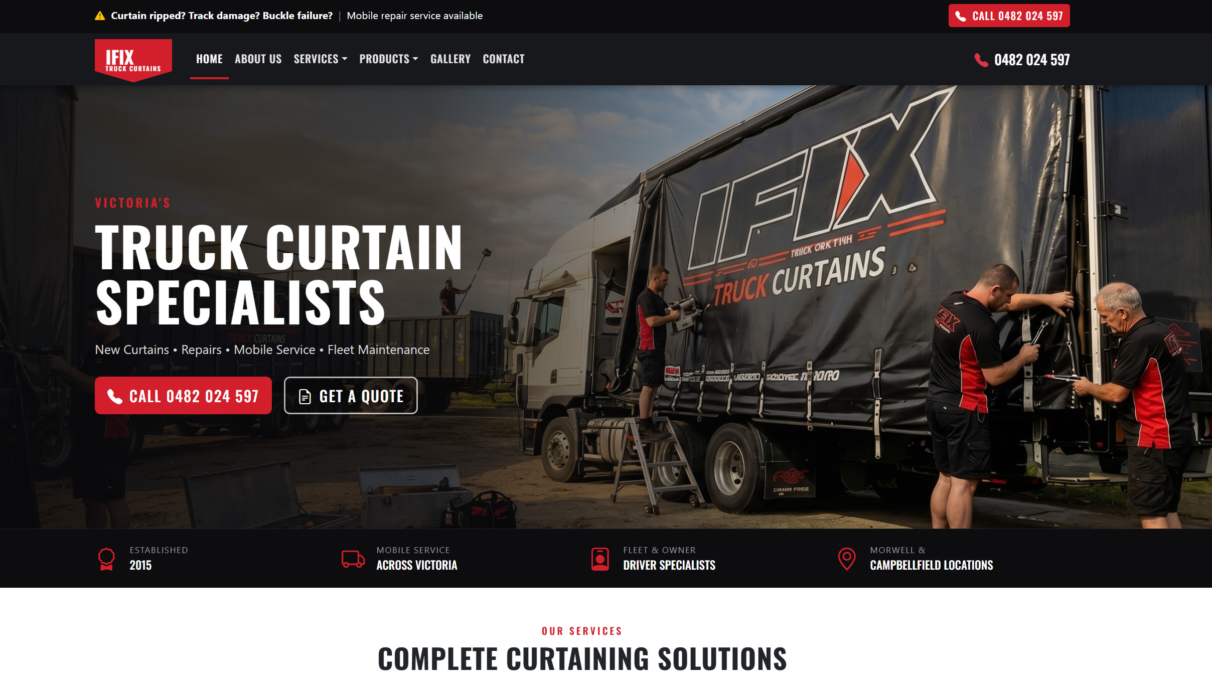 ifix truck curtains website