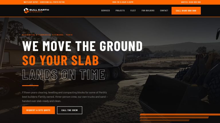 sull earth siteworks website